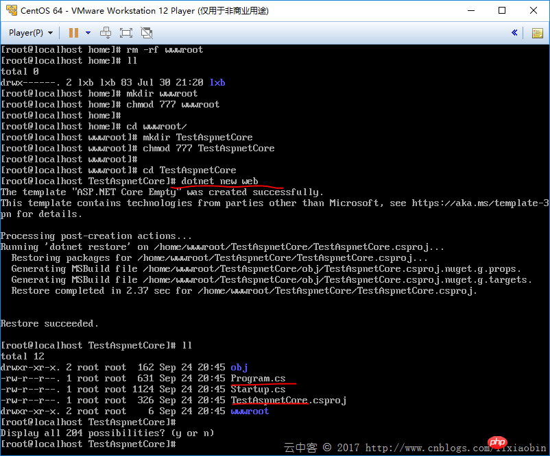 Asp.net Core应用程序在Linux上部署的图文详解