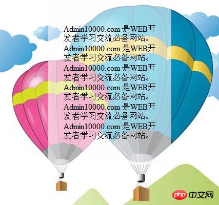 CSS实现背景透明,文字不透明(兼容各浏览器)