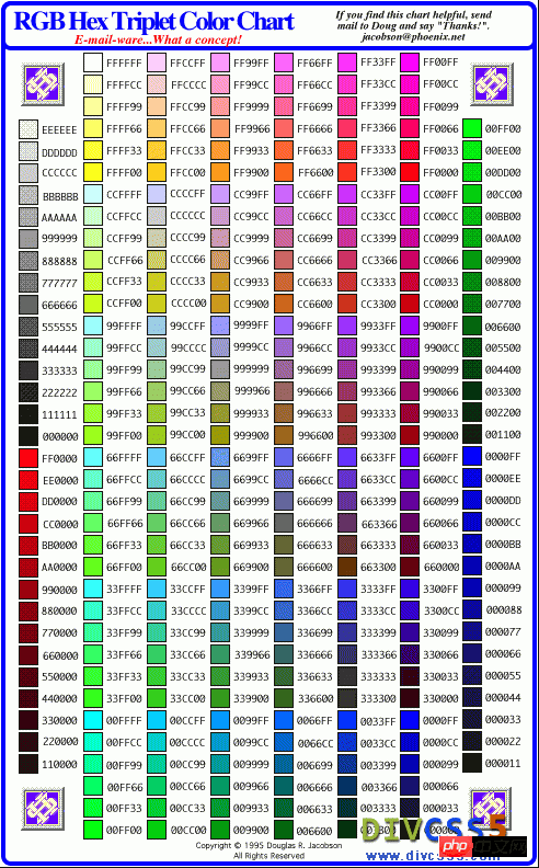 CSS 文本字体颜色设置方法(CSS color)