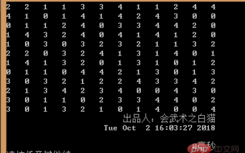 c++输出二维字符矩阵对齐