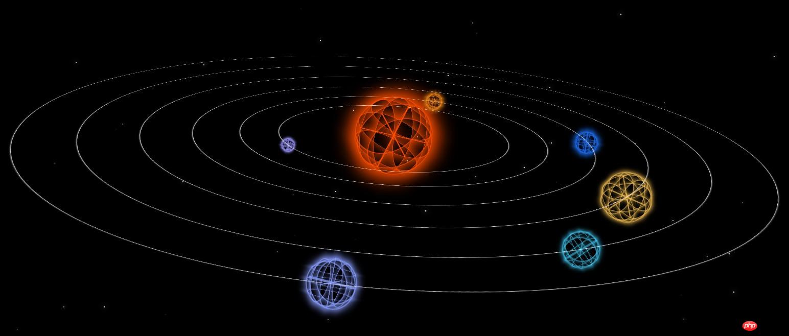 CSS3 3D 行星运转动画,太阳系动画 CSS3 3D 行星运转动画,太阳系动画