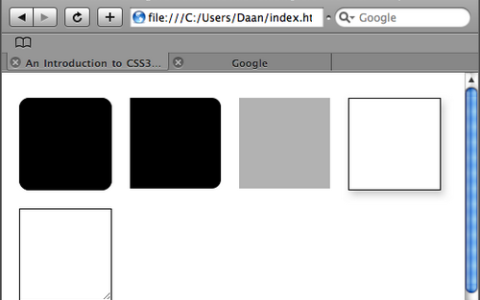 介绍CSS3中的几个新技术