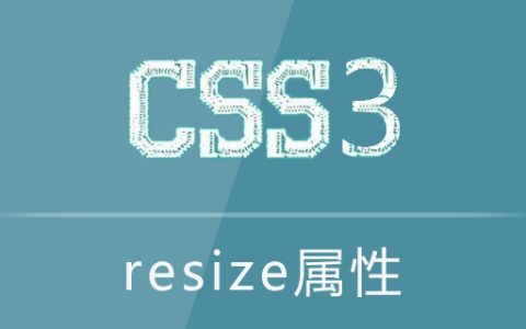 resize属性怎么用