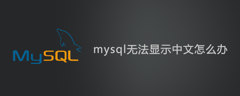 mysql无法显示中文怎么办?