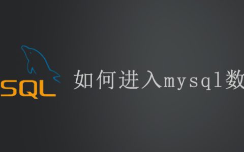 如何进入mysql数据库