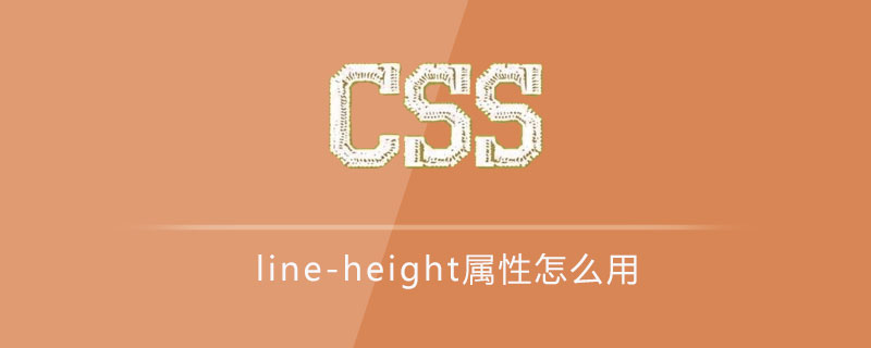 css line-height属性怎么用