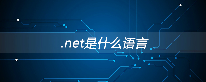 .net是什么语言 视频