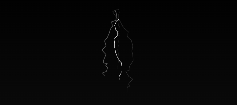 HTML5 Canvas黑暗夜空打雷闪电动画特效