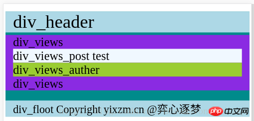 简单的html与css布局示意