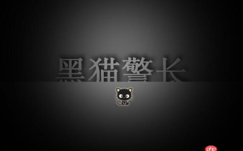 使用CSS3实现超酷的黑猫警长首页
