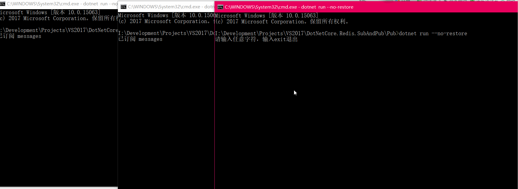 .net core使用Redis发布订阅方法介绍