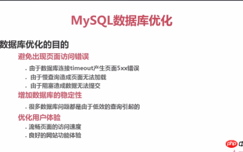 Mysql优化的方向与目的