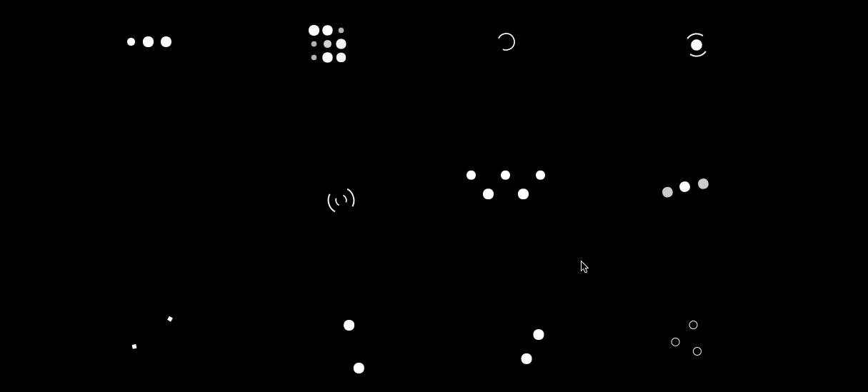 关于CSS3制作的20种loading动效