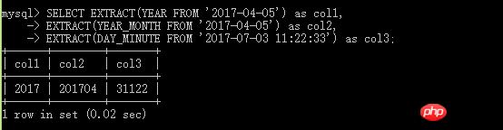 MySQL中常用日期时间函数有哪些