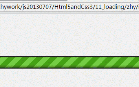 CSS3和HTML5网页加载进度条的实现