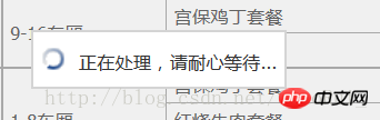 CSS制作提示框 ‘正在加载请。。。。。’的方法