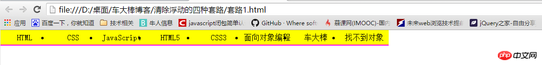 关于css中清除浮动塌陷的方法